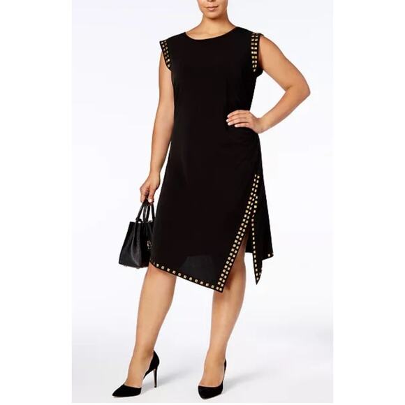 Michael Kors Plus Size Studded Asymmetrical-Hem NWOT - EUC 3X - Picture 6 of 7